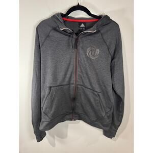Adidas Men’s Derrick Rose XTECH Full-Zip Hoodie Gray Size M –Athletic Sweatshirt